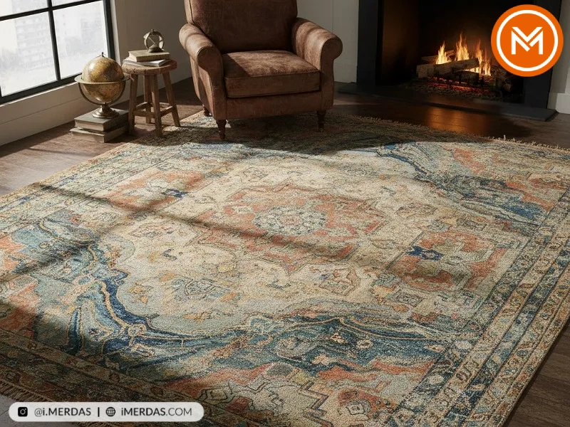 فرش ماشینی پتینه در خانه